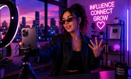 Influencer creando contenido para una campaña de influencer marketing en Chile y Latinoamérica